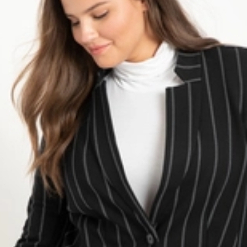 Eloquii Pinstripe Blazer